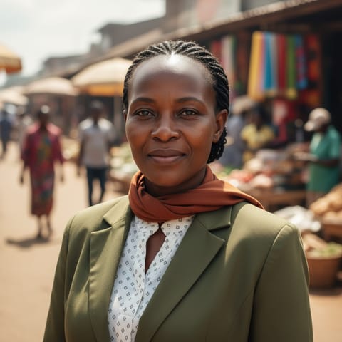AI-generated illustration representing the Bakwele people