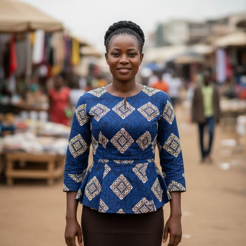 AI-generated illustration representing the Ewondo people