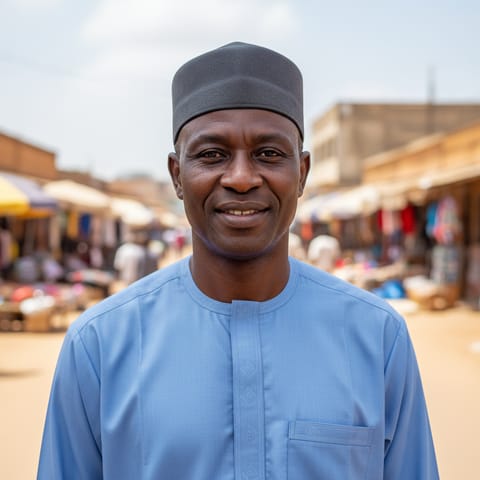 AI-generated illustration representing the Hausa people