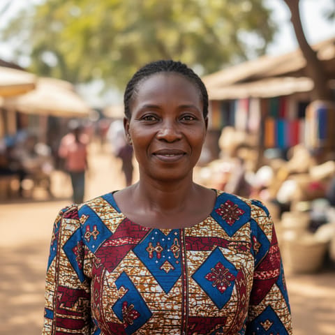 AI-generated illustration representing the Mambila people
