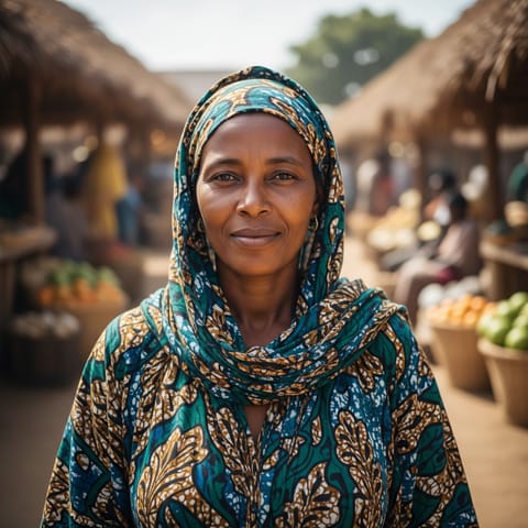 AI-generated illustration representing the Fulani people