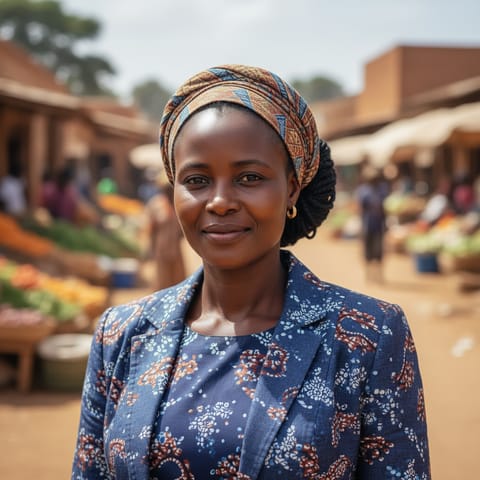 AI-generated illustration representing the Sara Kaba people