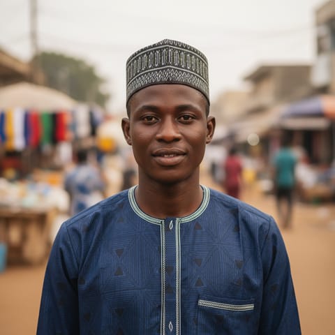 AI-generated illustration representing the Bambara people
