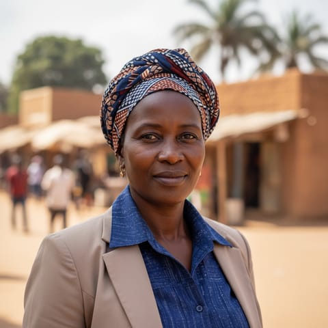 AI-generated illustration representing the Birifor people