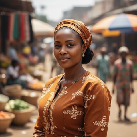 AI-generated illustration representing the Mossi people