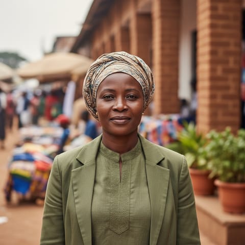 AI-generated illustration representing the Worodougou Jula people