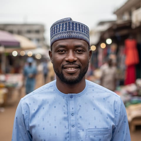 AI-generated illustration representing the Hausa people