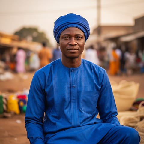 AI-generated illustration representing the Bambara people