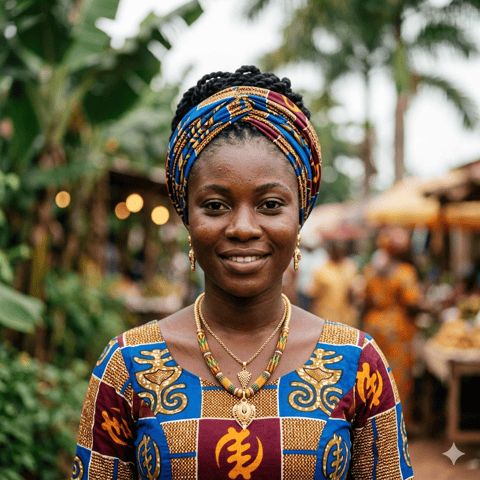 AI-generated illustration representing the Ashanti people