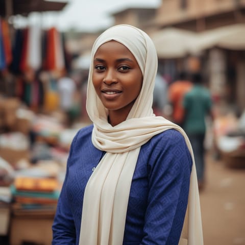 AI-generated illustration representing the Fulfulde Adamawa people
