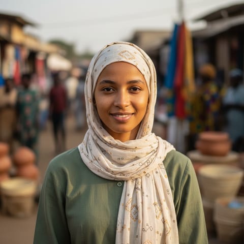 AI-generated illustration representing the Hausa people
