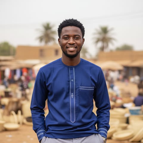 AI-generated illustration representing the Fulfulde Masina people