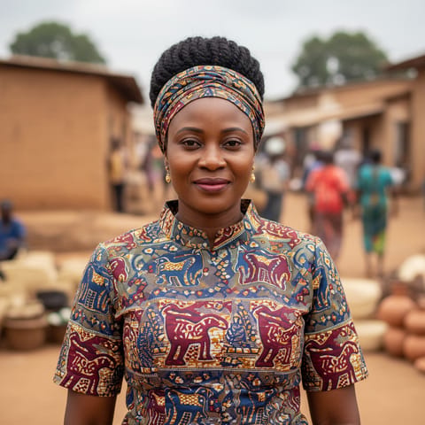 AI-generated illustration representing the Mossi people