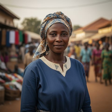 AI-generated illustration representing the Fula Jalon people