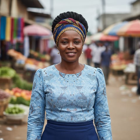 AI-generated illustration representing the Fante people