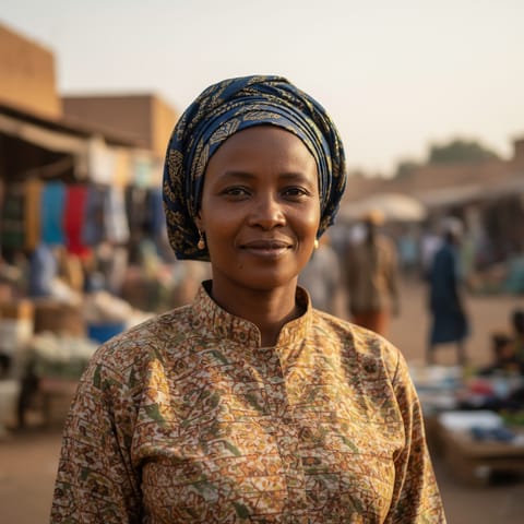 AI-generated illustration representing the Banka Samogho people