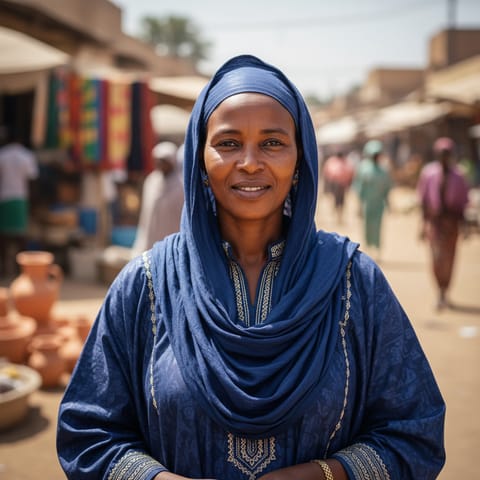 AI-generated illustration representing the Fula Masina people