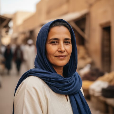 AI-generated illustration representing the Timbuktu Tamasheq people