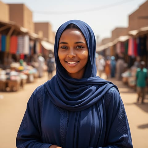 AI-generated illustration representing the Hausa people