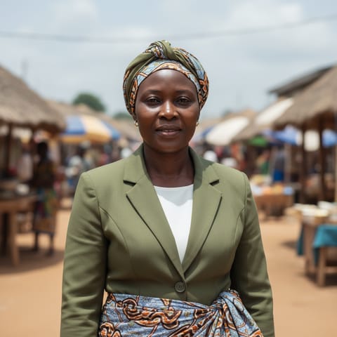 Illustration générée par IA représentant le peuple Ibeno