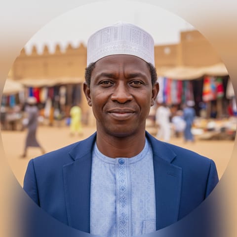 AI-generated illustration representing the Manga Kanuri people
