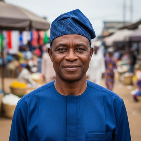 AI-generated illustration representing the Nupe people