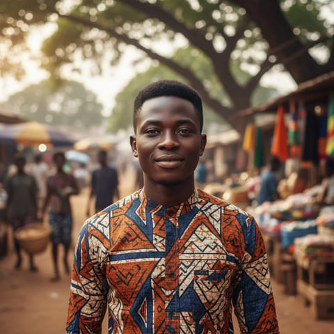 AI-generated illustration representing the Okpe people