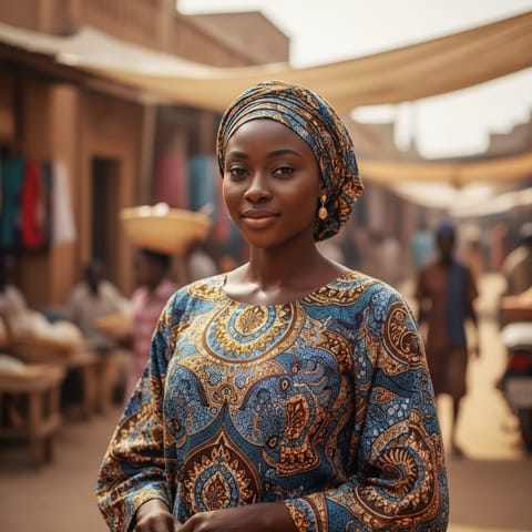AI-generated illustration representing the Zari people