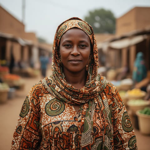 AI-generated illustration representing the Fula Toro people