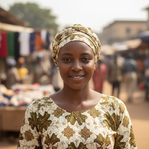 AI-generated illustration representing the Krio Fula people