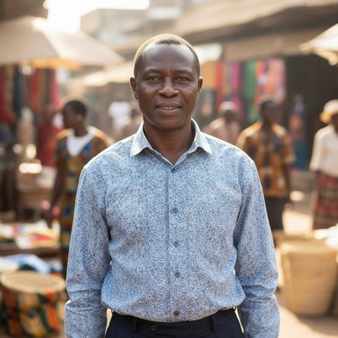 AI-generated illustration representing the Kpessi people