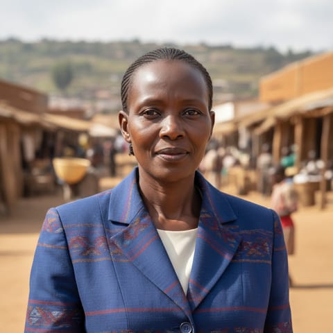 AI-generated illustration representing the Konso people