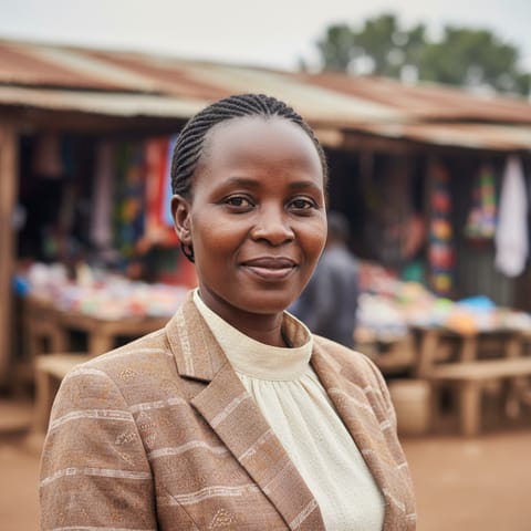 AI-generated illustration representing the Tharaka people