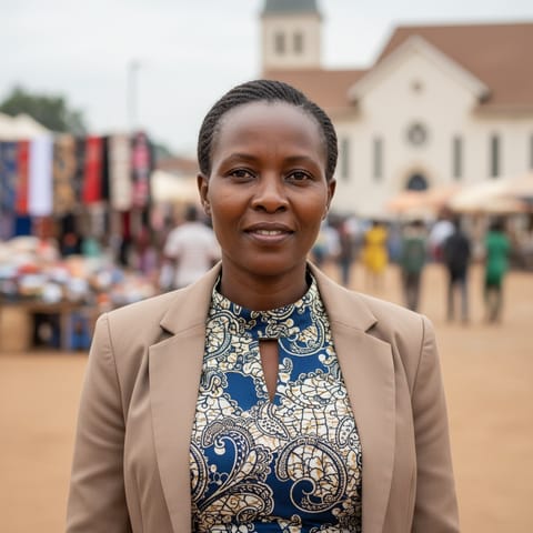 Illustration générée par IA représentant le peuple Rwandese