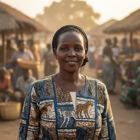 AI-generated illustration representing the Mbunga people