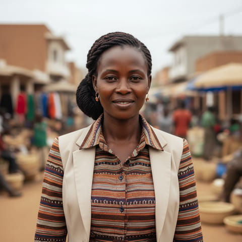 AI-generated illustration representing the Dhimba people