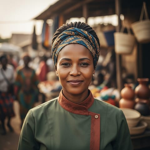AI-generated illustration representing the Luyana people