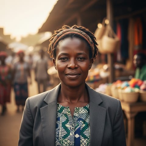 Illustration générée par IA représentant le peuple Songo