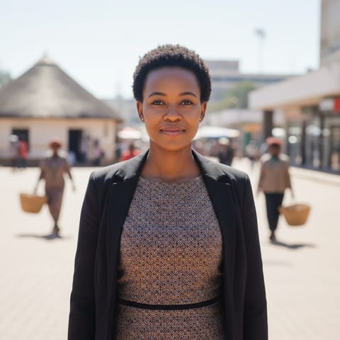 AI-generated illustration representing the Tswana people
