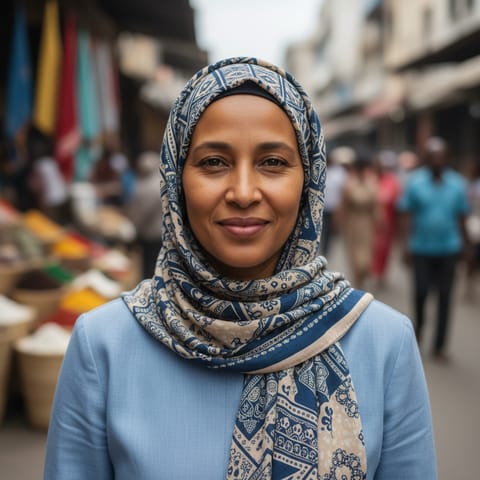 代表Comorian Ngazidja人的 AI 生成插图