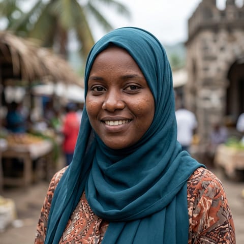 AI-generated illustration representing the Comorian Nzwani people
