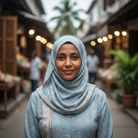 AI-generated illustration representing the Swahili people