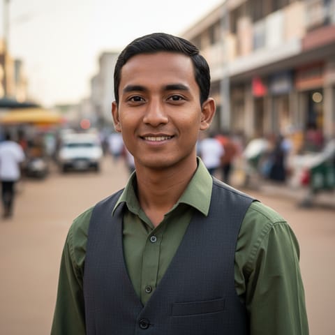 AI-generated illustration representing the Gujaratis people