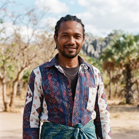 AI-generated illustration representing the Antankarana people