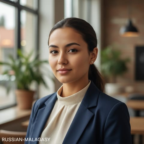 AI-generated illustration representing the Russians people