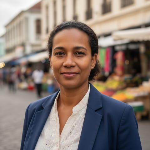 رسم توضيحي مُولَّد بالذكاء الاصطناعي يمثّل شعب Creole-Mauritians