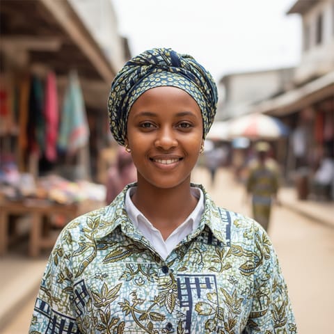 AI-generated illustration representing the Swahili people