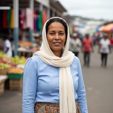 AI-generated illustration representing the Comorians people