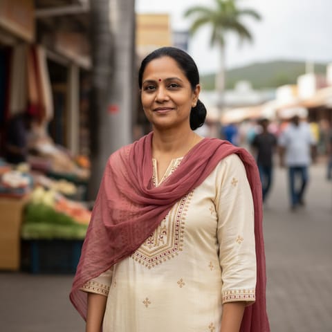 AI-generated illustration representing the Gujaratis people