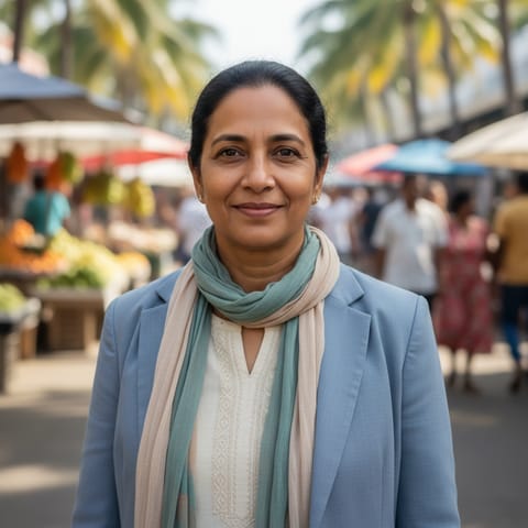 Illustration générée par IA représentant le peuple Gujaratis